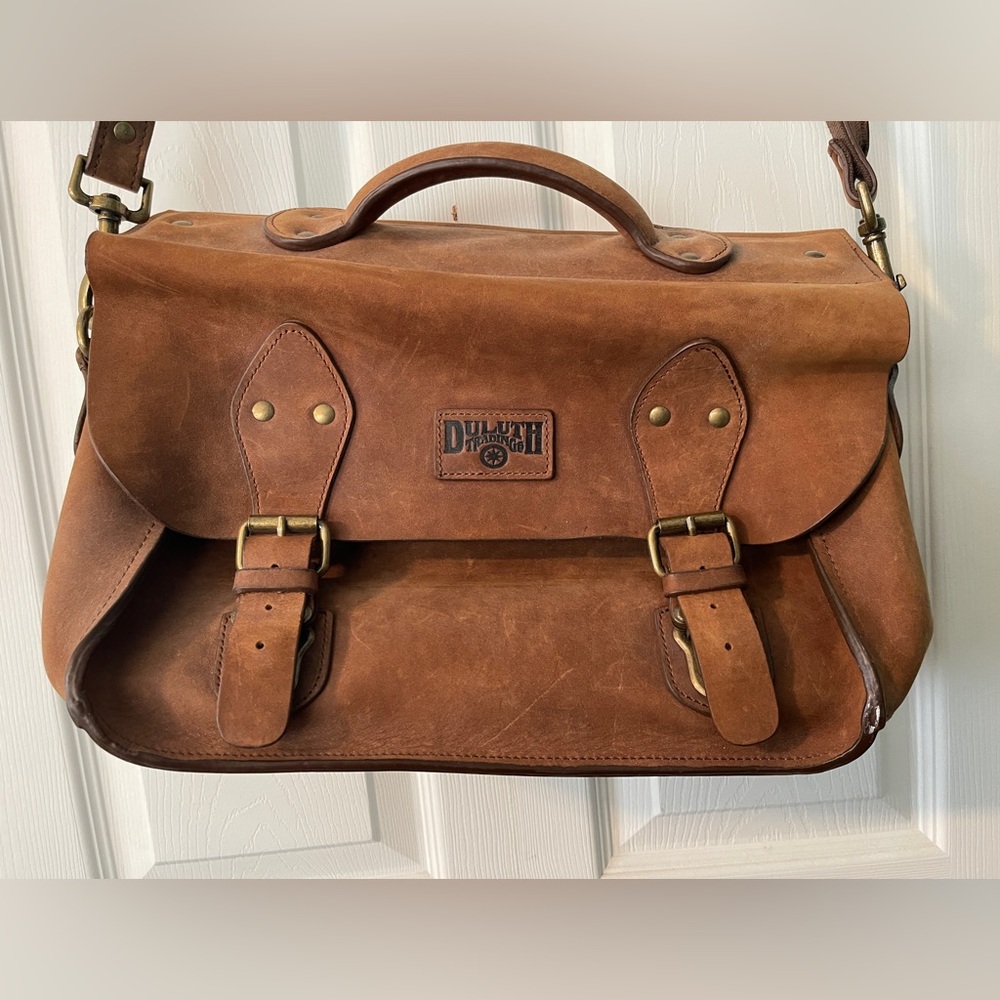 Duluth Trading Co Leather Satchel